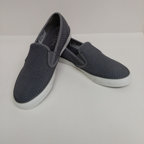 Sperry Shoes - Sperry Women's Seaside Emboss Sneaker Grey 6 M US